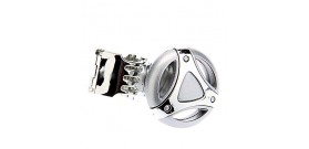 Silver Car Steering Wheel Spinner Knob Foldable Easy-Mounting